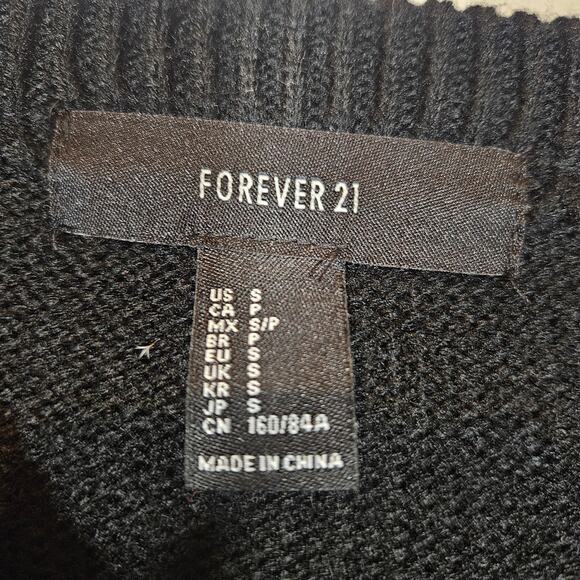 Forever 21 Black Crewneck Ugly Christmas Sweater Gingerbread Man - Picture 3 of 7